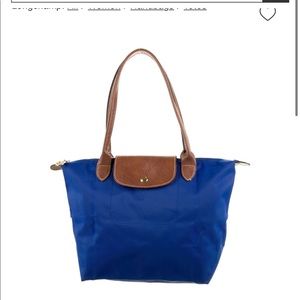 LongChamp Le Pliage Blue Large Tote